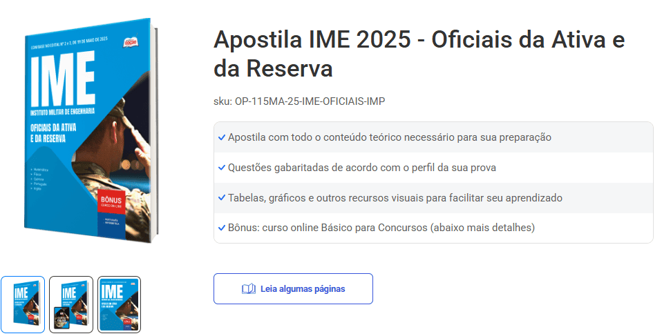 Apostila IME (Vestibular)